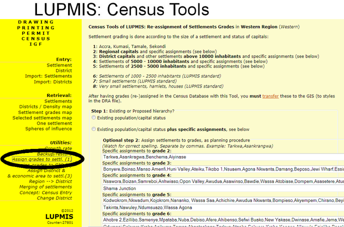 Census Tools 8.6.5 Census tools - LUPMISManual